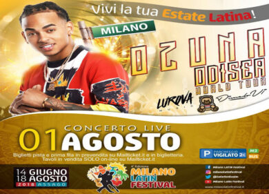 Ozuna al Milano Latin Festival 2018 con la nuova tournée “Odisea World Tour”
