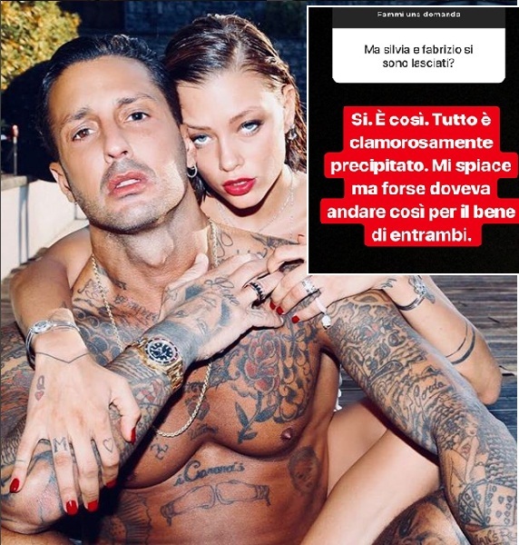 Fabrizio Corona e Silvia Provvedi addio: “Tutto è clamorosamente…”