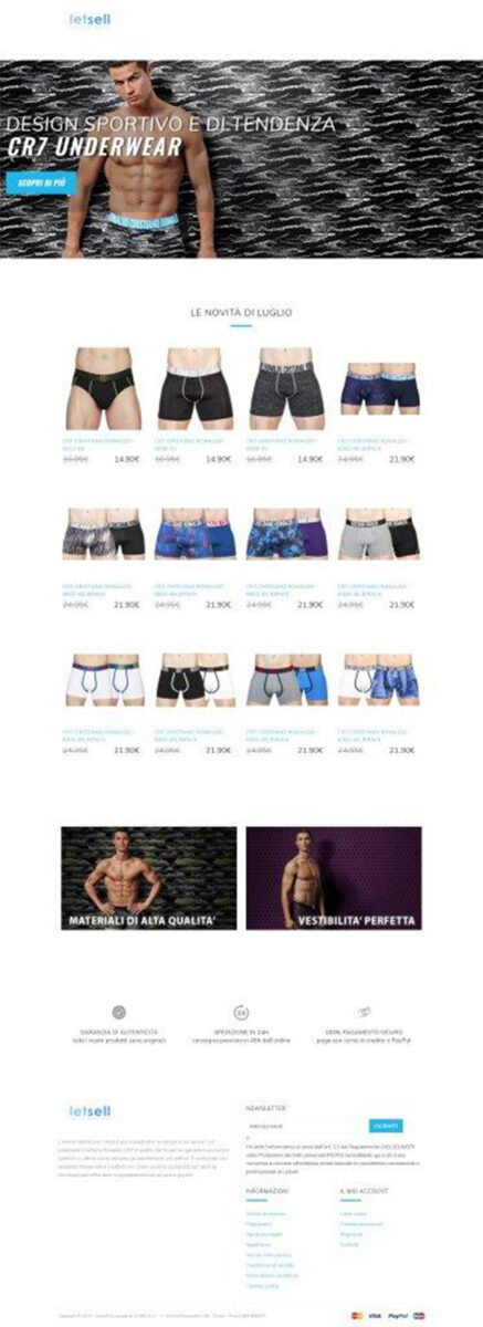 Cristiano Ronaldo è già mania: le sue mutande in 200 negozi online. FOTO Cristiano Ronaldo è già mania: le sue mutande in 200 negozi online. FOTO