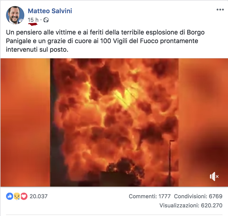 Borgo Panigale, Pd su facebook: “Salvini, vergogna”, ma è l’ennesimo autogol