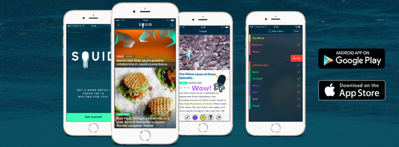 SQUID, l’app di news raggiunge un milione di downloads SQUID, l’app di news raggiunge un milione di downloads