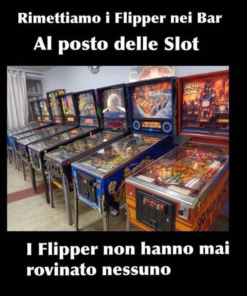 Di Maio: rimettiamo i flipper nei bar al posto delle slot. La proposta è viral Di Maio: rimettiamo i flipper nei bar al posto delle slot. La proposta è viral