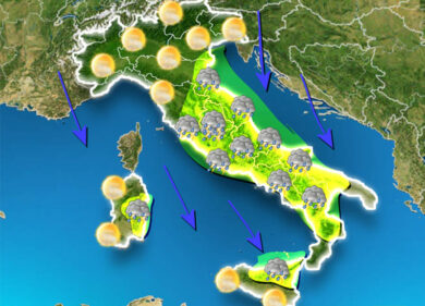 Previsioni, maltempo fresco con la “burrasca di Ferragosto”