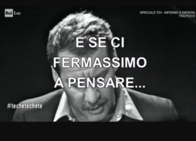 Crollo Ponte Genova: il commovente omaggio di Techetechetè dà lustro alla Rai