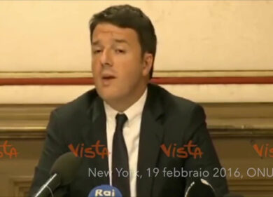 Quando all’ONU Renzi si preoccupava dei migranti che “bighellonano” in città