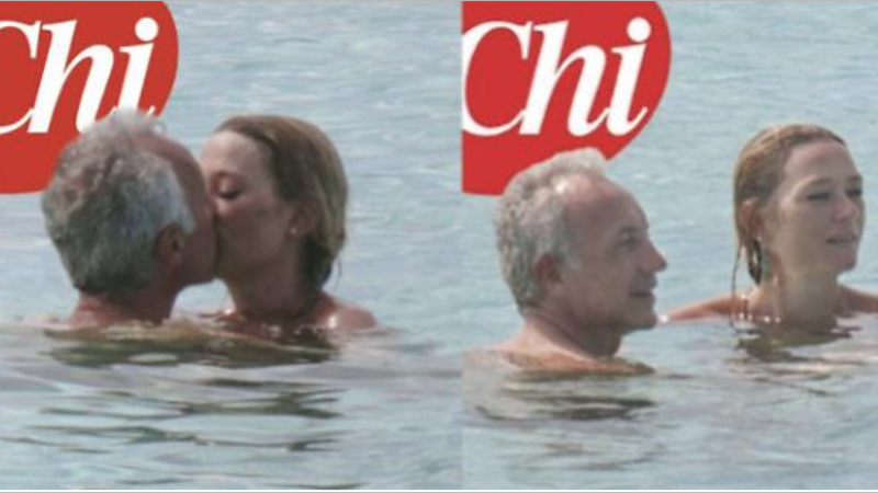 Marco Travaglio e Giorgia Solari: baci roventi a Formentera Marco Travaglio e Giorgia Solari: baci roventi a Formentera