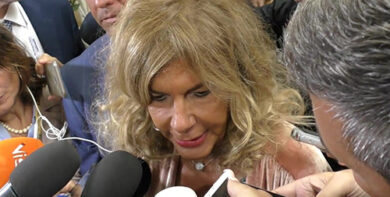 Emma Marcegaglia, Presidente Eni, incontra la stampa al Forum Ambrosetti