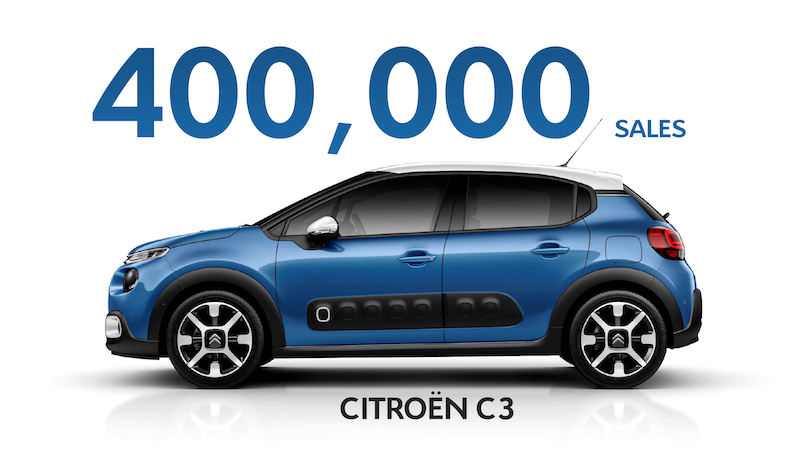 400.000 Citroen C3 vendute in meno di due anni