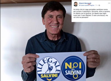 “Gianni Morandi” attacca Matteo Salvini su facebook: ma è una bufala clamorosa