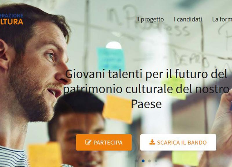 “Generazione Cultura”: al via 3° bando per formare manager dei beni culturali “Generazione Cultura”: al via 3° bando per formare manager dei beni culturali