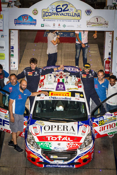 Tommaso Ciuffi è il campione 2018 del  Peugeot Competition RALLY 208