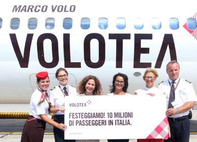 Volotea tocca a Napoli il traguardo dei 10 milioni trasportati in Italia