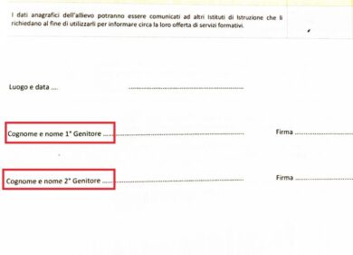 Scuola, ancora moduli con Genitore 1 e 2. Lucente (Fdi): “Farò interrogazione”