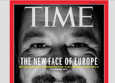Time incorona Matteo Salvini “Nuovo volto e uomo più temuto d’Europa”