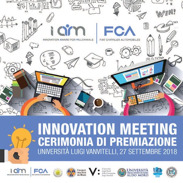Scelti i vincitori del “I AM FCA – Innovation Award Millennials by FCA” Scelti i vincitori del “I AM FCA – Innovation Award Millennials by FCA”