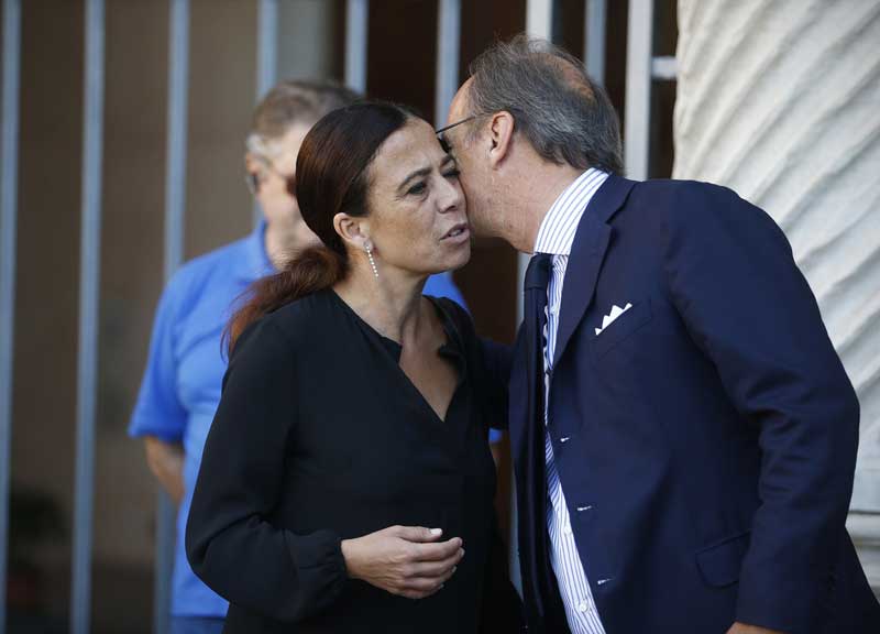 As Roma in lutto: anche Zeman, Totti e Di Francesco ai funerali di Maria Sensi