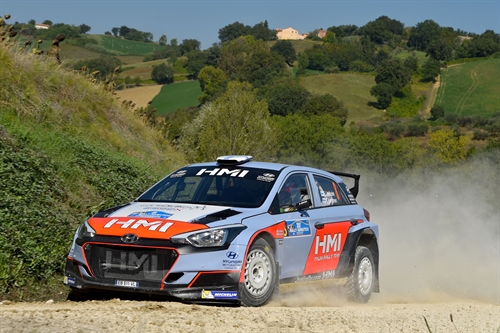 Il finlandese Lindholm (Hyundai) comanda il Rally Adriatico Il finlandese Lindholm (Hyundai) comanda il Rally Adriatico