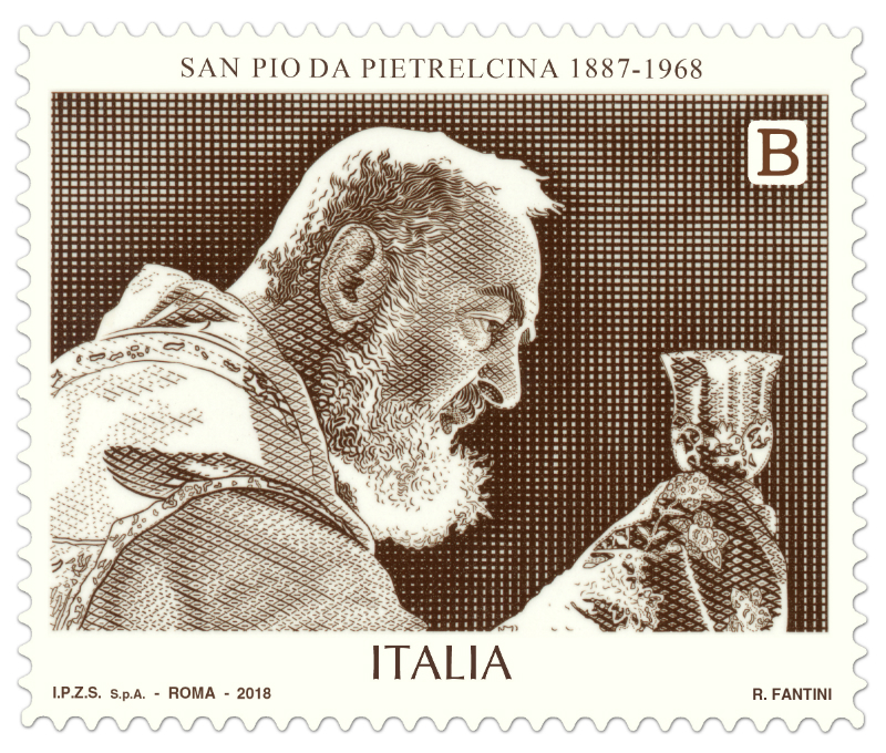 Poste Italiane dedica un francobollo a Padre Pio a 50 anni dalla sua morte Poste Italiane dedica un francobollo a Padre Pio a 50 anni dalla sua morte