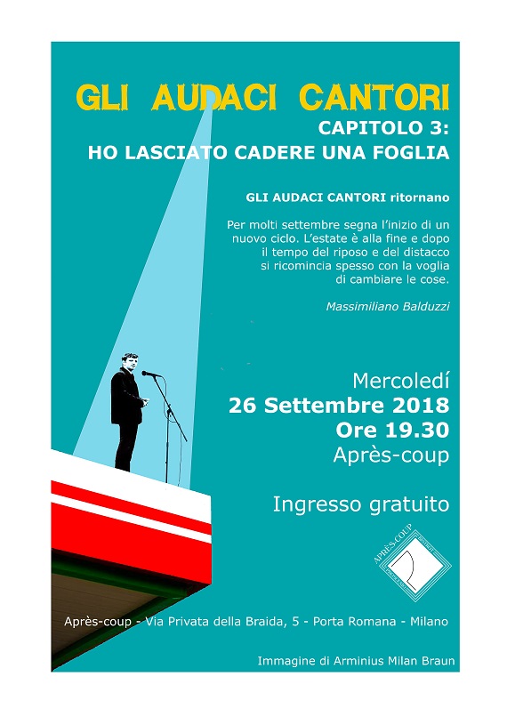 Locandina Audaci Cantori settembre 2018 Locandina Audaci Cantori settembre 2018