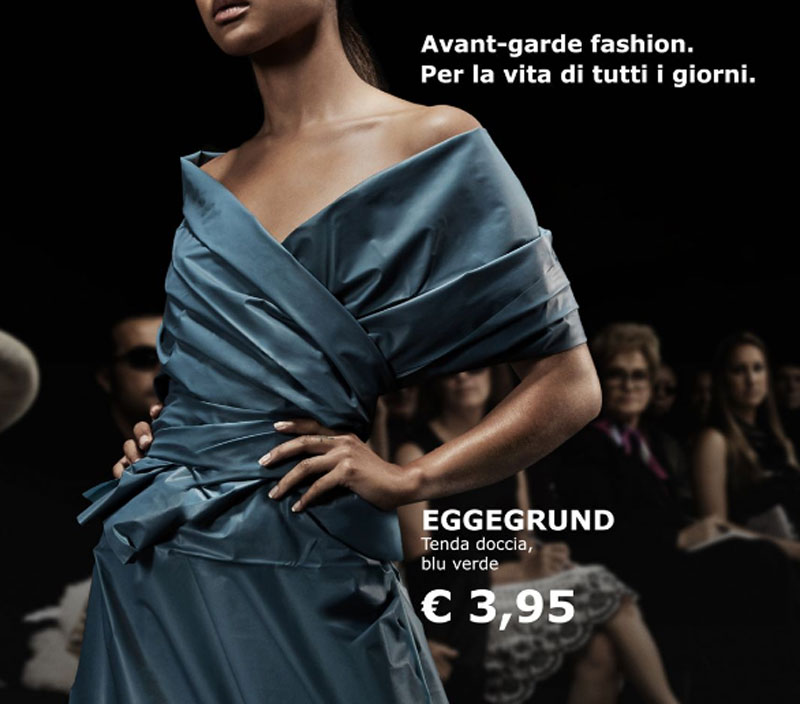 Ikea e la Milano Fashion Week: “Crea il tuo outfit”. L’abito? E’ una tenda Ikea e la Milano Fashion Week: “Crea il tuo outfit”. L’abito? E’ una tenda