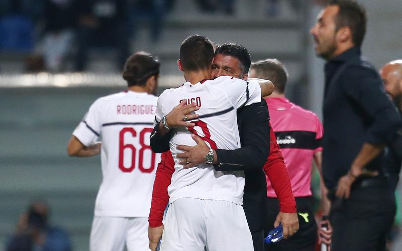 Sassuolo-Milan 1-4 Gattuso: “Vittoria dà tranquillità, ma non basta”. E Suso.. Sassuolo-Milan 1-4 Gattuso: “Vittoria dà tranquillità, ma non basta”. E Suso..