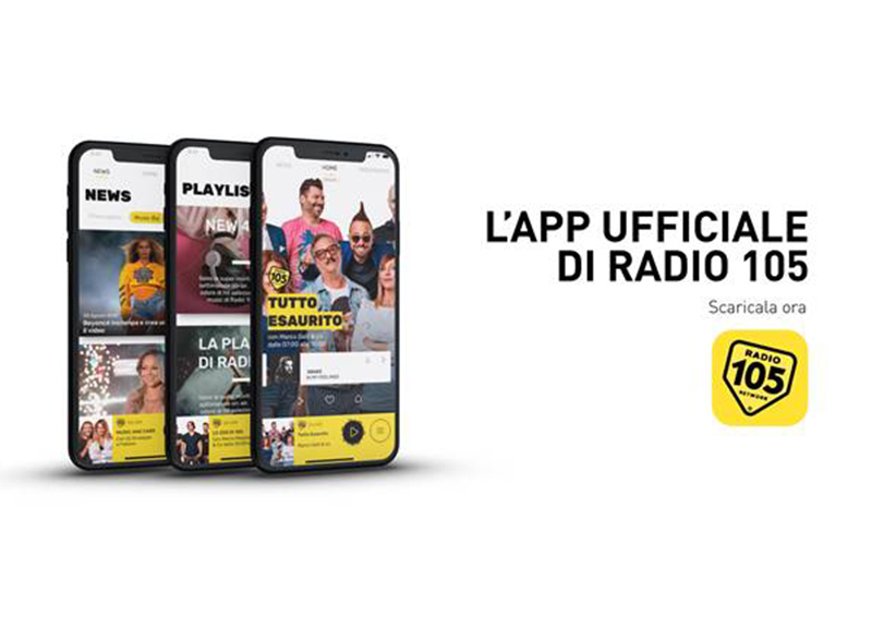 Radio 105 lancia la nuova APP. Ecco le nuove funzionalità Radio 105 lancia la nuova APP. Ecco le nuove funzionalità