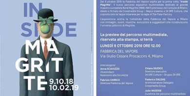 Inside Magritte, l’inaugurazione alla Fabbrica del Vapore di Milano
