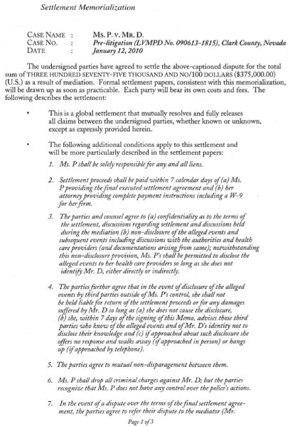 Cristiano Ronaldo e il presunto stupro: spunta il testo dell’accordo