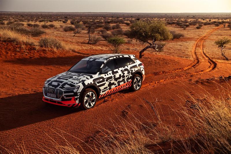Test estremi per l’Audi e-tron nel deserto della Namibia
