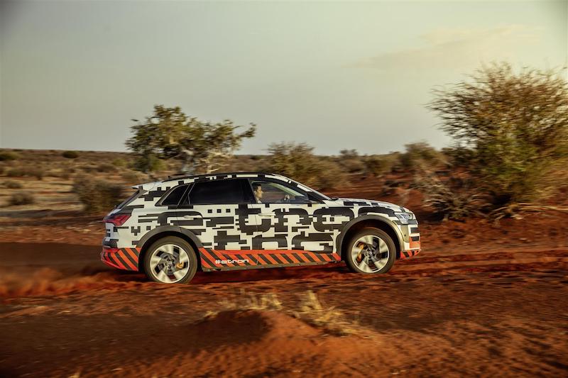 Test estremi per l’Audi e-tron nel deserto della Namibia