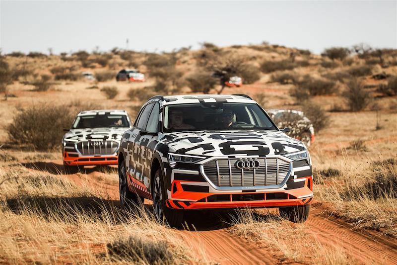 Test estremi per l’Audi e-tron nel deserto della Namibia