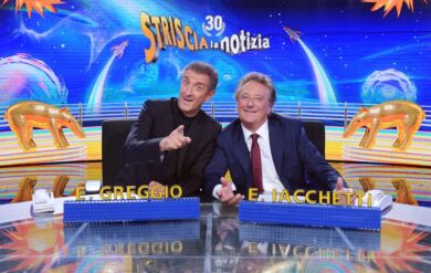 Ascolti tv, Striscia la Notizia boom con Greggio-Iacchetti. Auditel, i dati