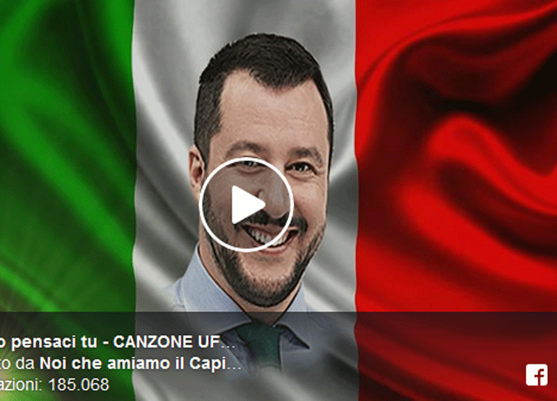 Capitano pensaci tu, la canzone ufficiale di Matteo Salvini