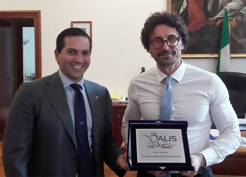 Come sviluppare il trasporto intermodale, Alis incontra il ministro Toninelli. Come sviluppare il trasporto intermodale, Alis incontra il ministro Toninelli.