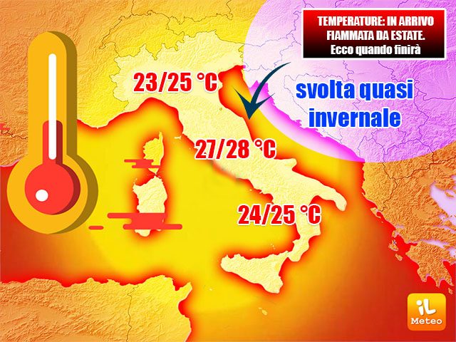 Previsioni meteo, tre giorni di caldo anomalo poi irruzione artica e freddo Previsioni meteo, tre giorni di caldo anomalo poi irruzione artica e freddo