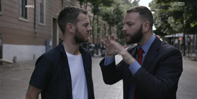 Alessandro Borghi e Alessandro Cattelan in BROWN MIRROR