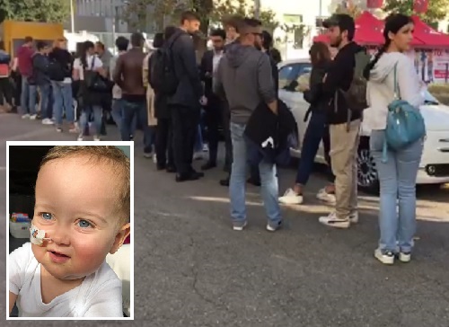 Alex, centinaia in coda per salvare la vita al bimbo affetto da Hlh