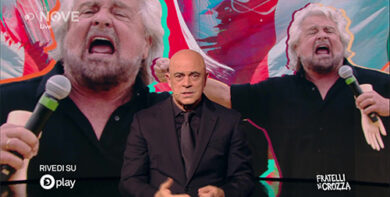 Crozza/Grillo e la compagnia di Cabaret che va in tournée a Palazzo Chigi