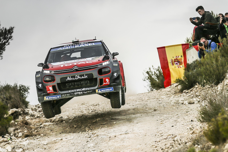 RallyRACC, la Citroen C3 WRC di Sébastien Loeb è terzo assoluto RallyRACC, la Citroen C3 WRC di Sébastien Loeb è terzo assoluto