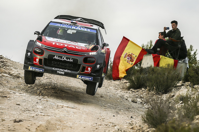RallyRACC, la Citroen C3 WRC di Sébastien Loeb è terzo assoluto RallyRACC, la Citroen C3 WRC di Sébastien Loeb è terzo assoluto