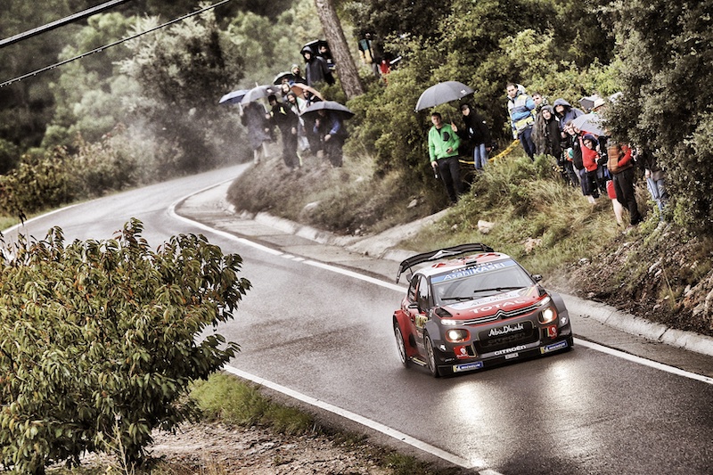 RallyRACC, la Citroen C3 WRC di Sébastien Loeb è terzo assoluto RallyRACC, la Citroen C3 WRC di Sébastien Loeb è terzo assoluto