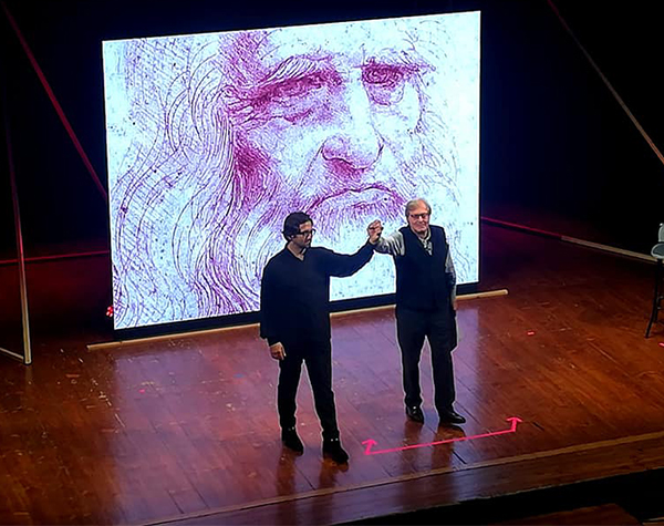 Il “Leonardo” di Vittorio Sgarbi a teatro Il “Leonardo” di Vittorio Sgarbi a teatro