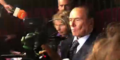 Dichiarazioni di Silvio Berlusconi al Teatro Franco Parenti di Milano