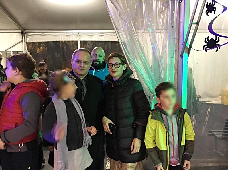Saronno, il sindaco Fagioli all’inaugurazione della stagione del Palaghiaccio