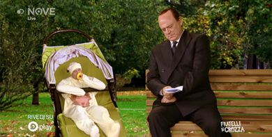 Crozza: Berlusconi e Leognez al parco giochi