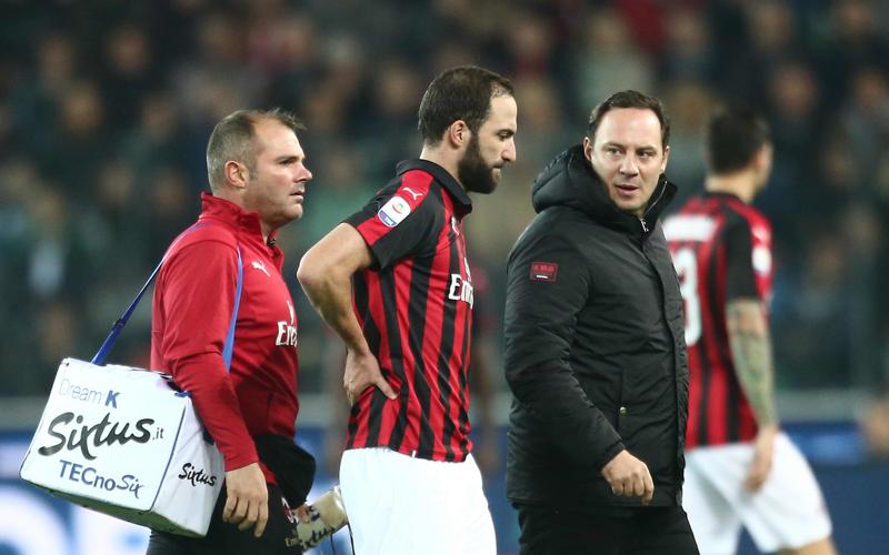 Milan, Gattuso: “Higuain ha sentito una fitta, speriamo di…”