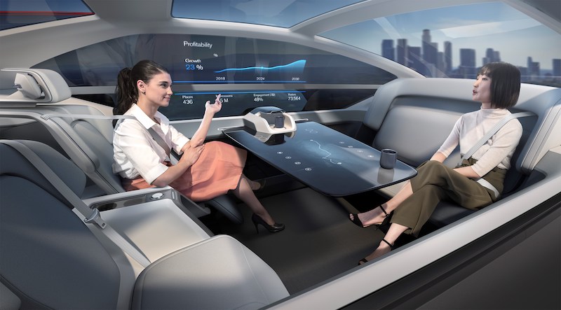 Volvo 360c, concept elettrica a guida autonoma, protagonista a Focus Live