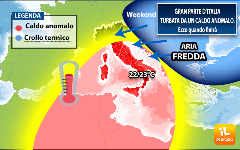 Previsioni meteo: caldo anomalo ma tra 4 giorni crollo di 12 gradi. METEO NEWS Previsioni meteo: caldo anomalo ma tra 4 giorni crollo di 12 gradi. METEO NEWS
