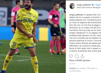 Chievo, Pellissier contro Ventura: “Voleva andar via fin dal primo momento”
