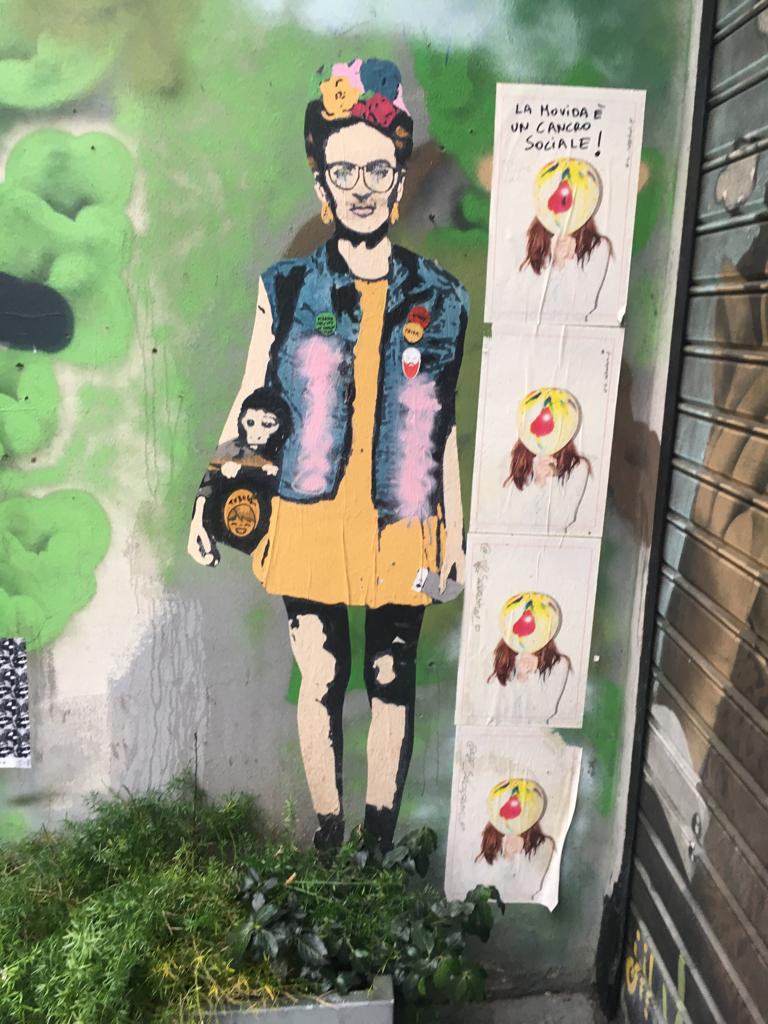 Salvini-Di Maio tornano sui graffiti di Milano Salvini-Di Maio tornano sui graffiti di Milano